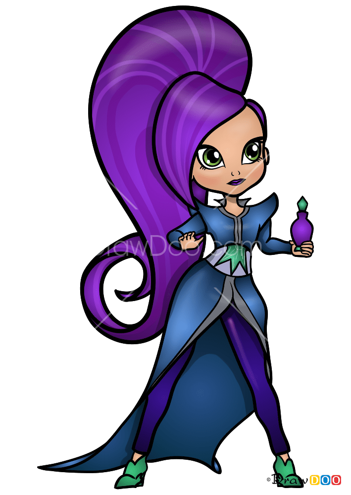 How to Draw Zeta, Shimmer and Shine